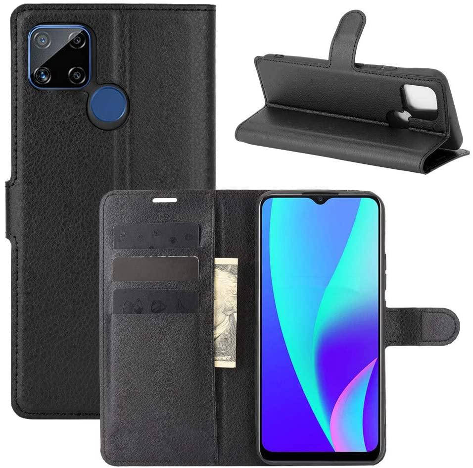 

Чехол IETP для Realme 7i книжка кожа PU с визитницей черный