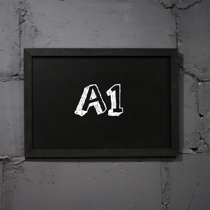 

Меловая доска с рамкой "Черный" форматом А1 горизонтальная