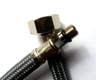 

Шланг Kottmann в нержавеющей оплетке для смесителя 1/2хМ10 100см короткий