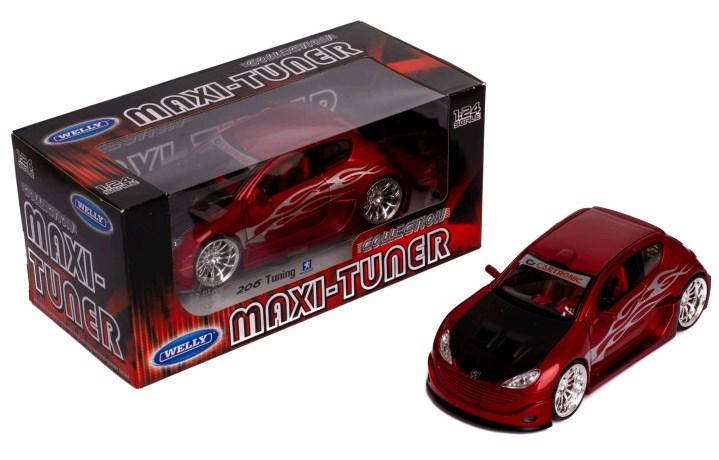 

Машинка Welly PEUGEOT 206 TUNING, Красный