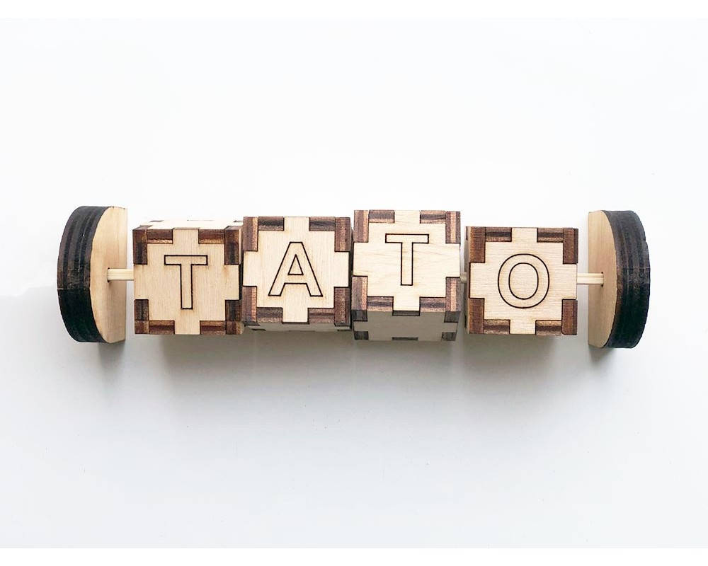 

Заготовка для Бизиборда Вертушка из кубиков 250х70мм