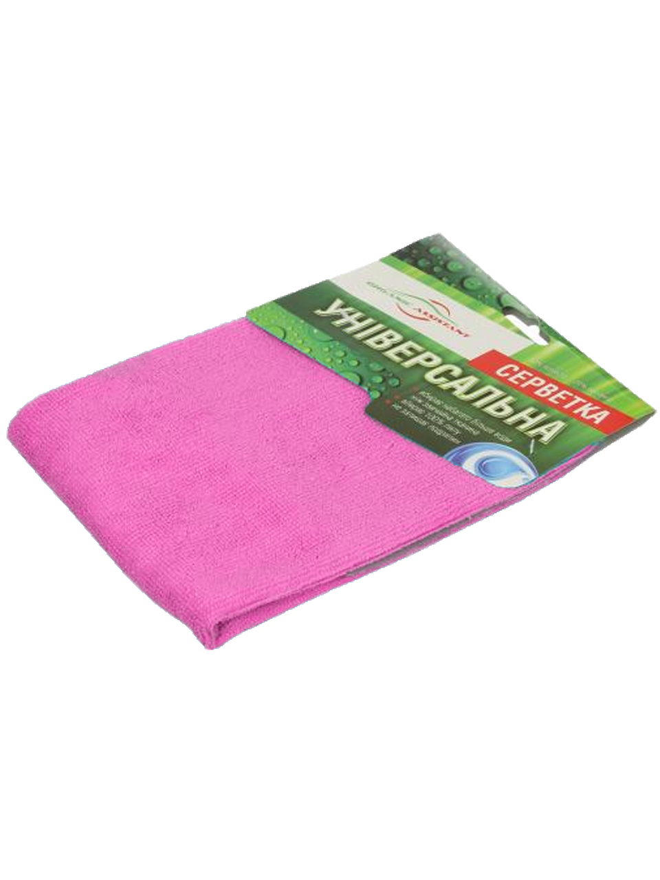 

Салфетка микрофибра Organic Assistant 35x40см CTР001260 (розовая)