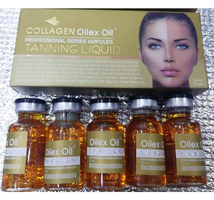 

Collagen Oilex Oil Tanning Liquid Ампулы с коллагенном с эффектом автозагара