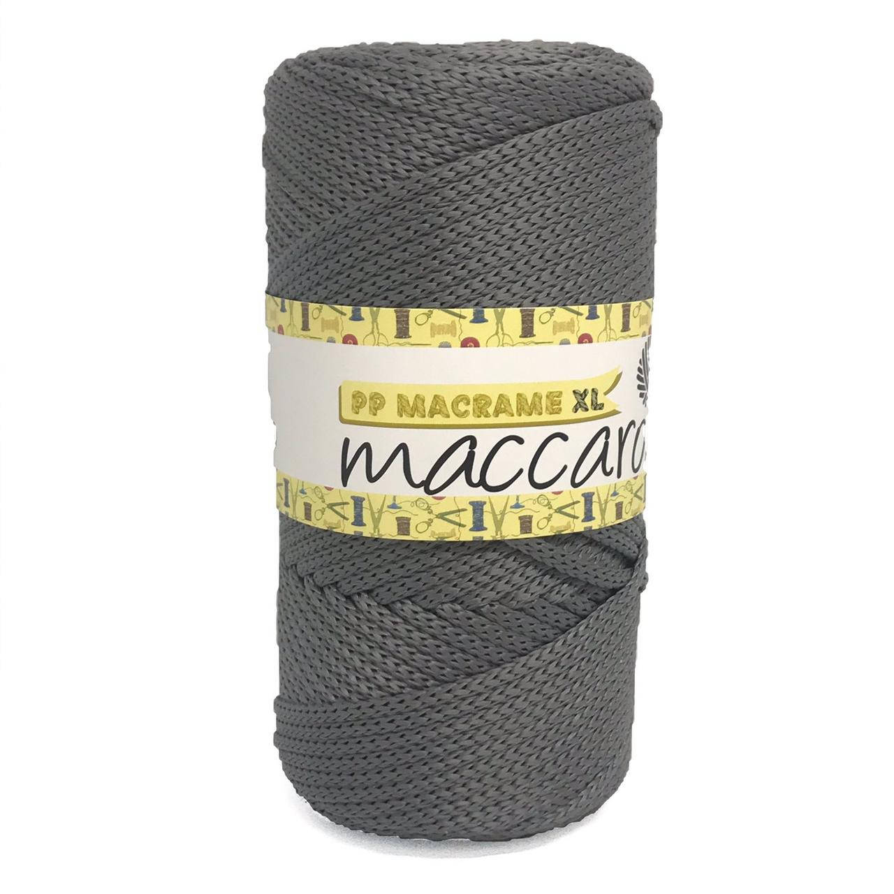 

Полипропиленовый шнур PP Macrame XL Maccaroni 4 мм, серый