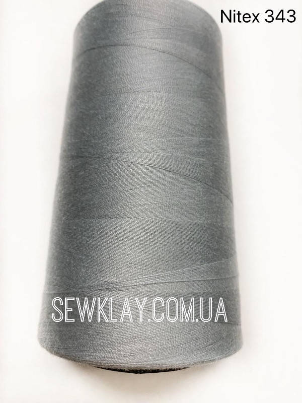

Нитки швейні 40/2 100% PE (боб 4000 ярдів) NITEX 343
