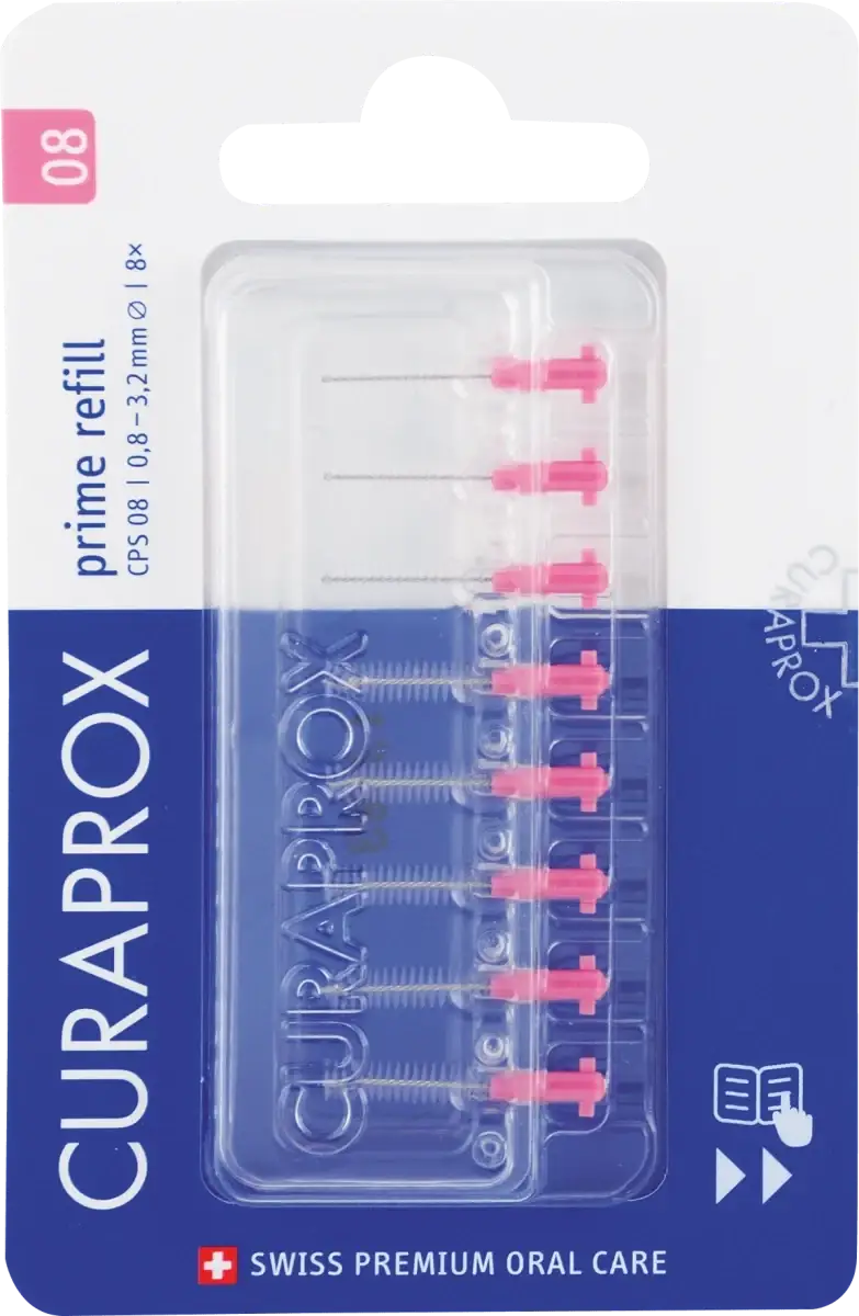 

Межзубные щетки Curaprox Prime Refill 08