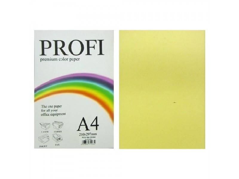 

Папір кольоровий Profi А4. 80г (100л) Light Yellow N 160 (жовтий)