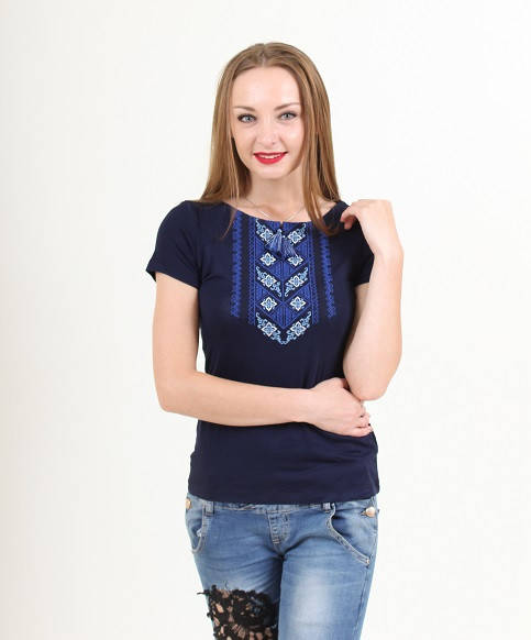 

Красивая повседневная вышитая футболка женская, Разные цвета