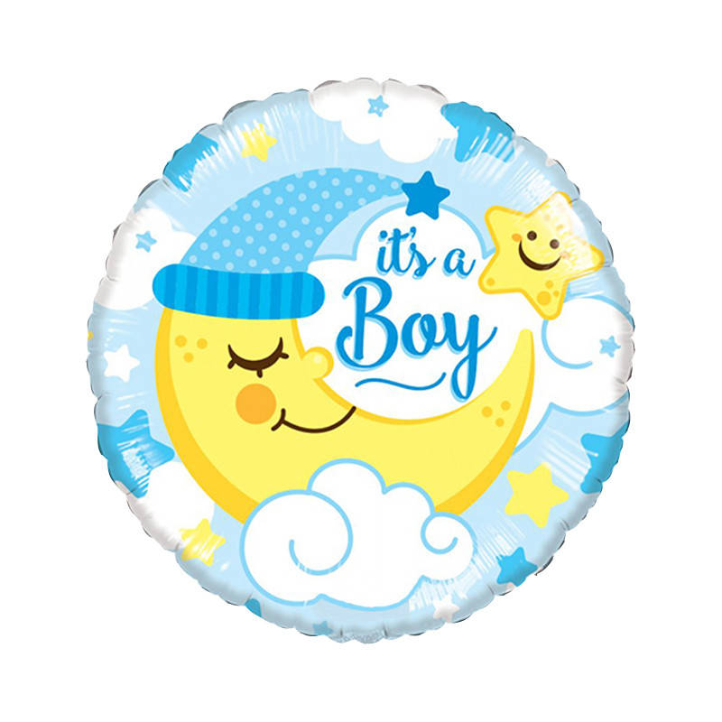

Фольгированный шар круг It's a boy голубой 18" Китай
