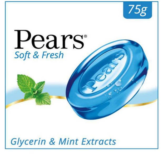 

Антибактериальное Мыло глицириновое с екстрактом мяты Pears Soft & Fresh Soap 75 гр