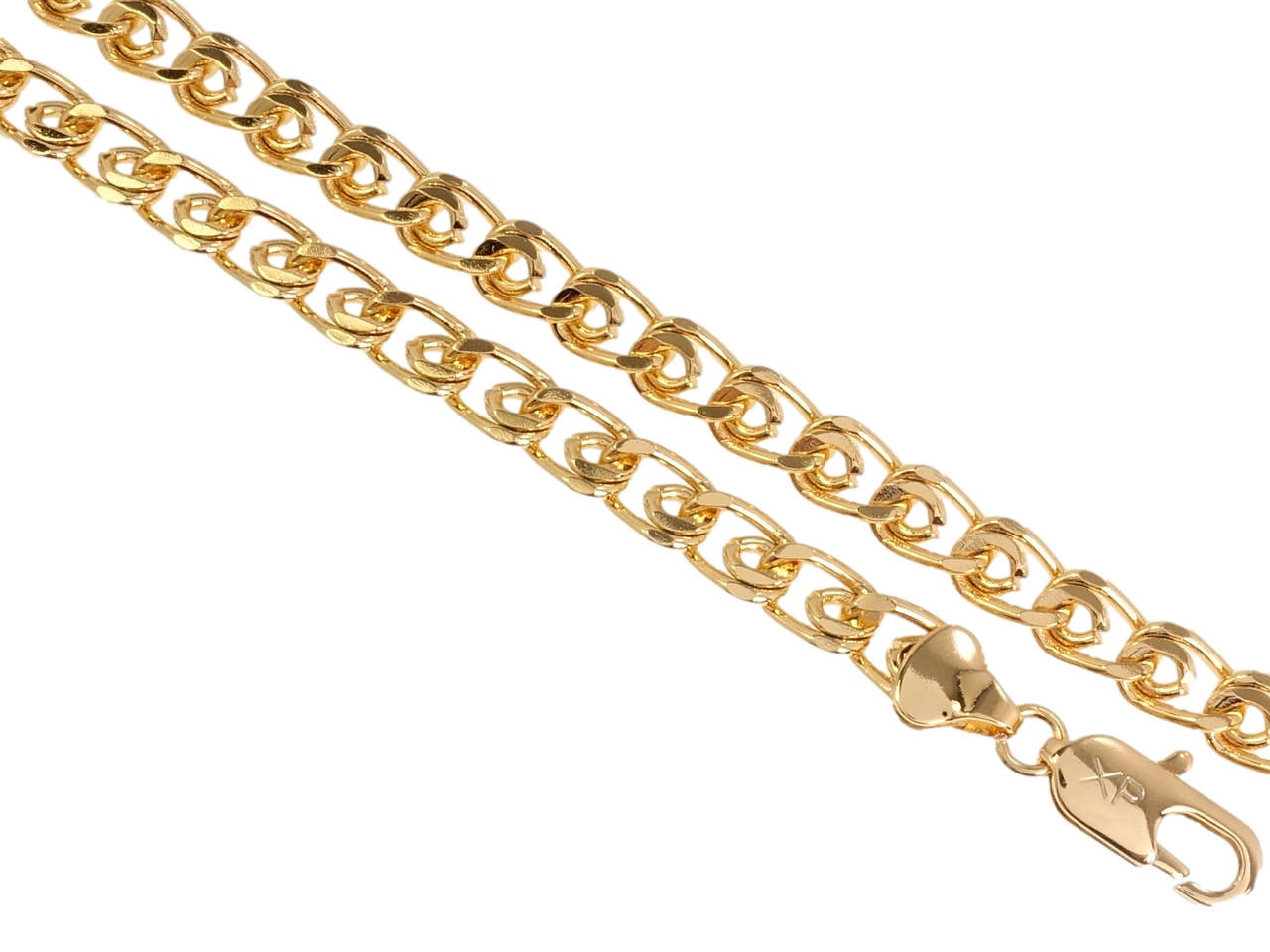 

Цепочка Xuping Позолота 18K "Плетение Лав" длина 60см х 7мм