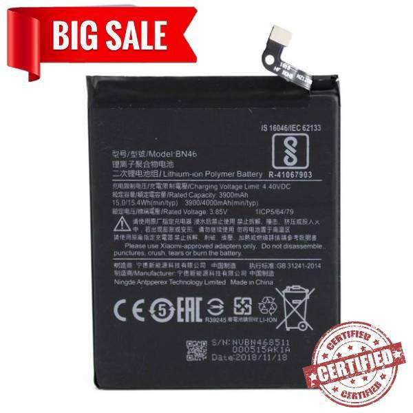 

Акумулятор 100% Original Xiaomi BN46/Redmi Note 6