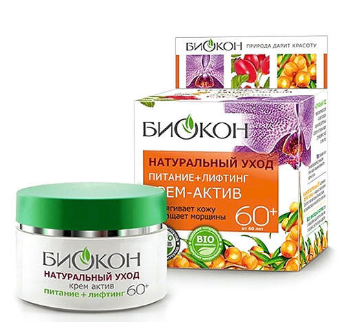 

Крем-актив "Питание+лифтинг" "Натуральный уход" 60+ Биокон