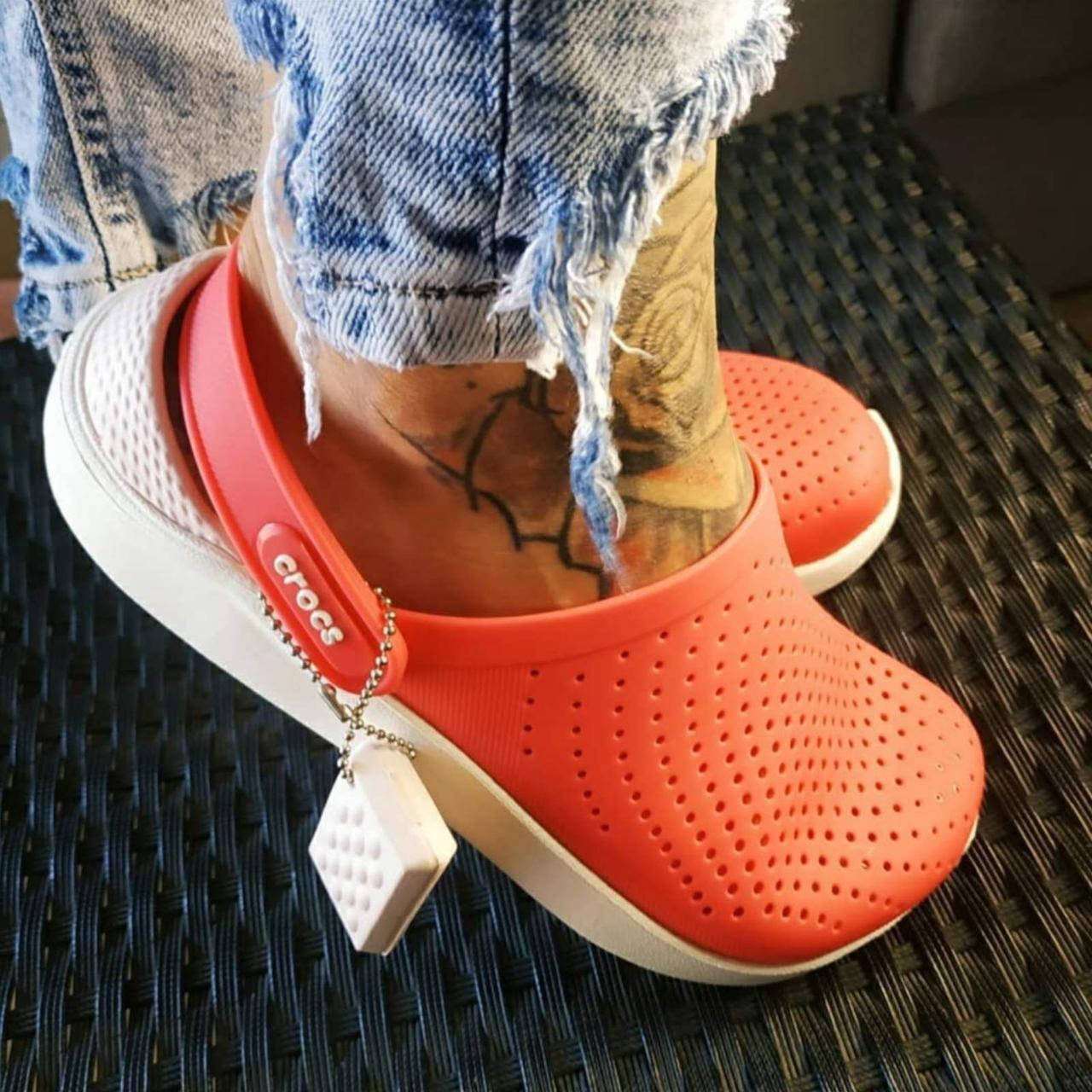 

Женские кроксы кораллово-красные, сабо Crocs LiteRide оригинал 37