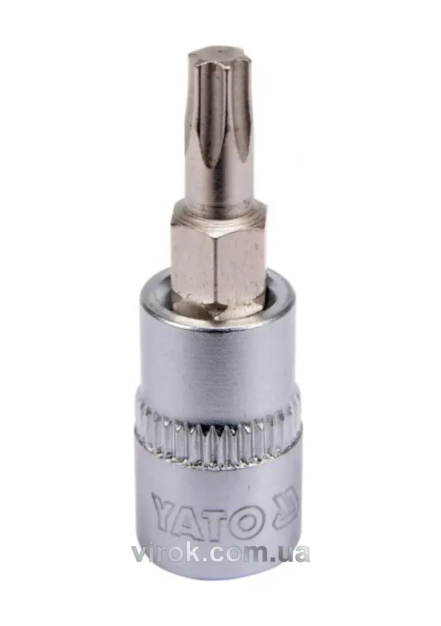 

Головка торцевая с отверточной насадкой TORX YATO 1/4" Т25 х 37 мм
