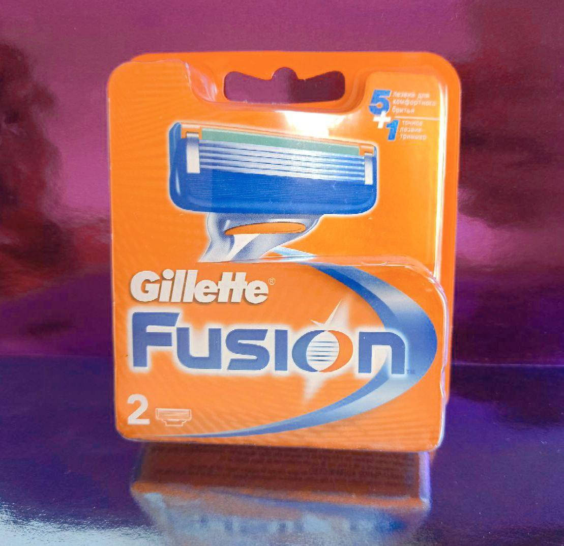 

Gillette Fusion 2шт. сменные кассеты (лезвия) для бритья
