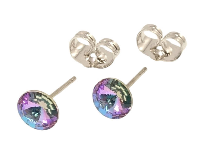 

Серьги Xuping Родий с кр-ми Swarovski игла серебро 925 гвоздики (пусеты) "Кристаллы Paradise Shine" ø 6мм