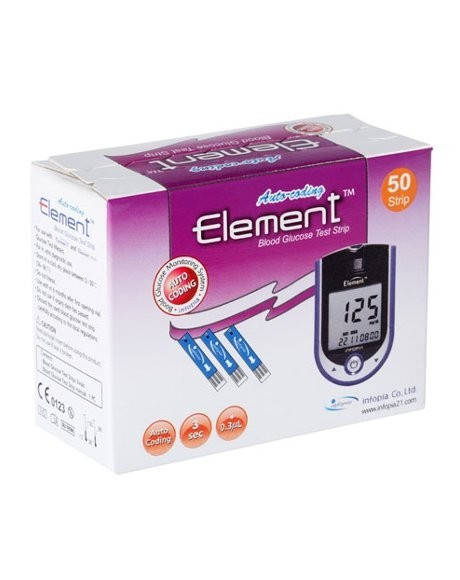 

Тест-полоски на глюкозу Element 50 шт.