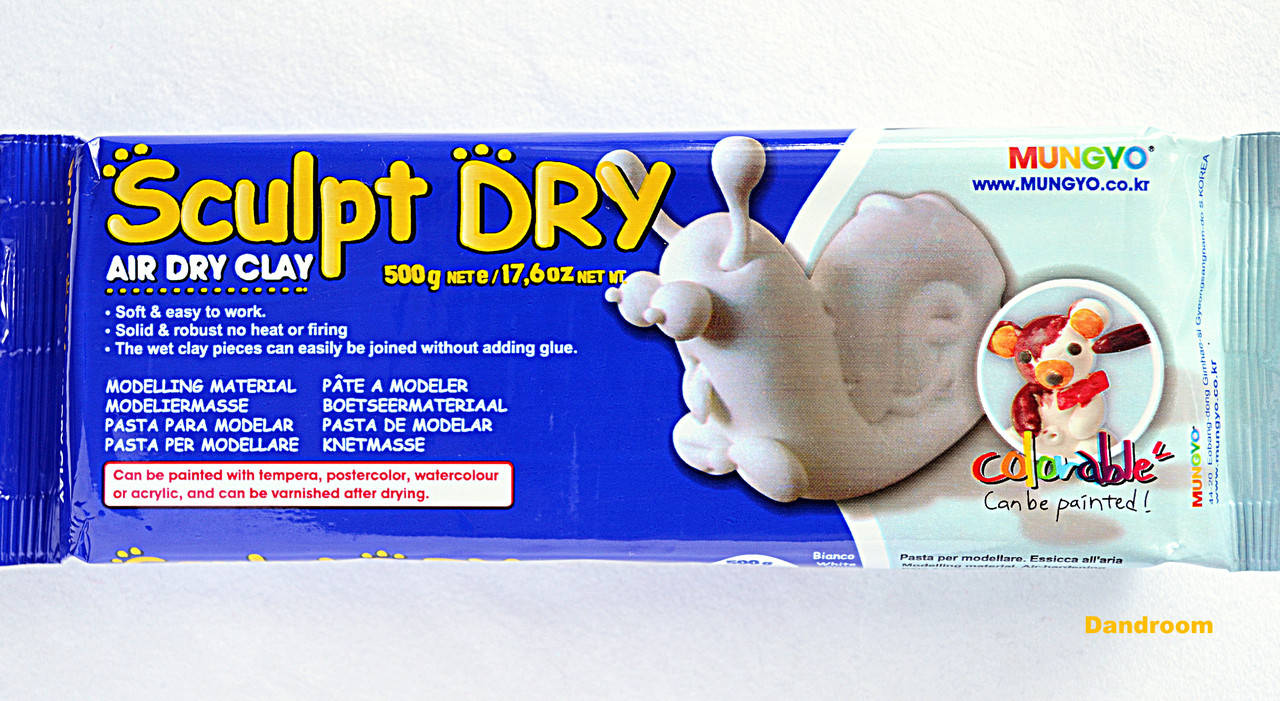

Масса для моделирования, белая, самозастывающая, 500 г., ''Sculpt Dry'', MUNGYO, Белый