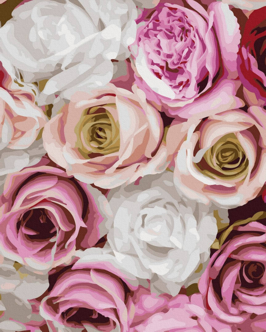 

Картины по номерам - Нежность роз GX36670 Брашми 40х50 см