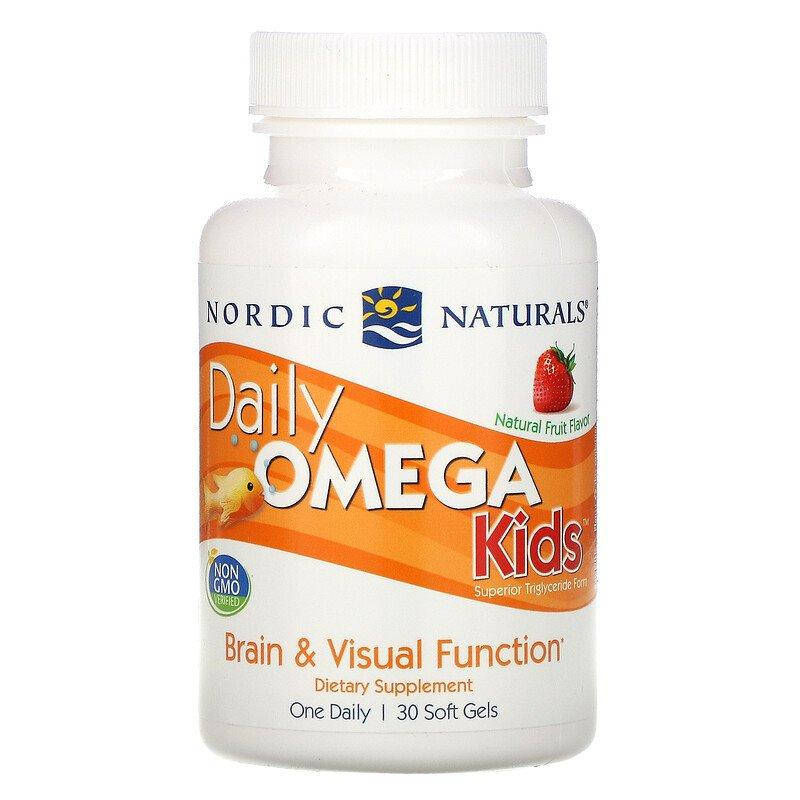 

Nordic Naturals, омега для детей со вкусом натуральных фруктов, 500 мг, 30 капсул