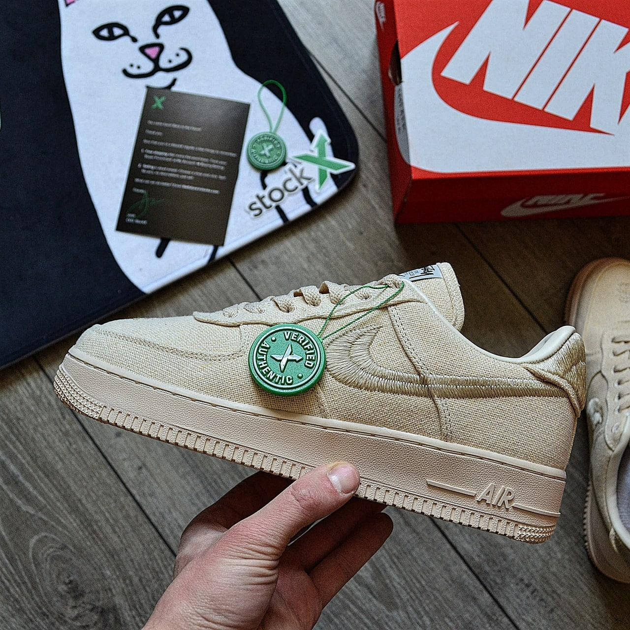 

Nike Air Force 1 Low Stussy Beige (Бежевый)