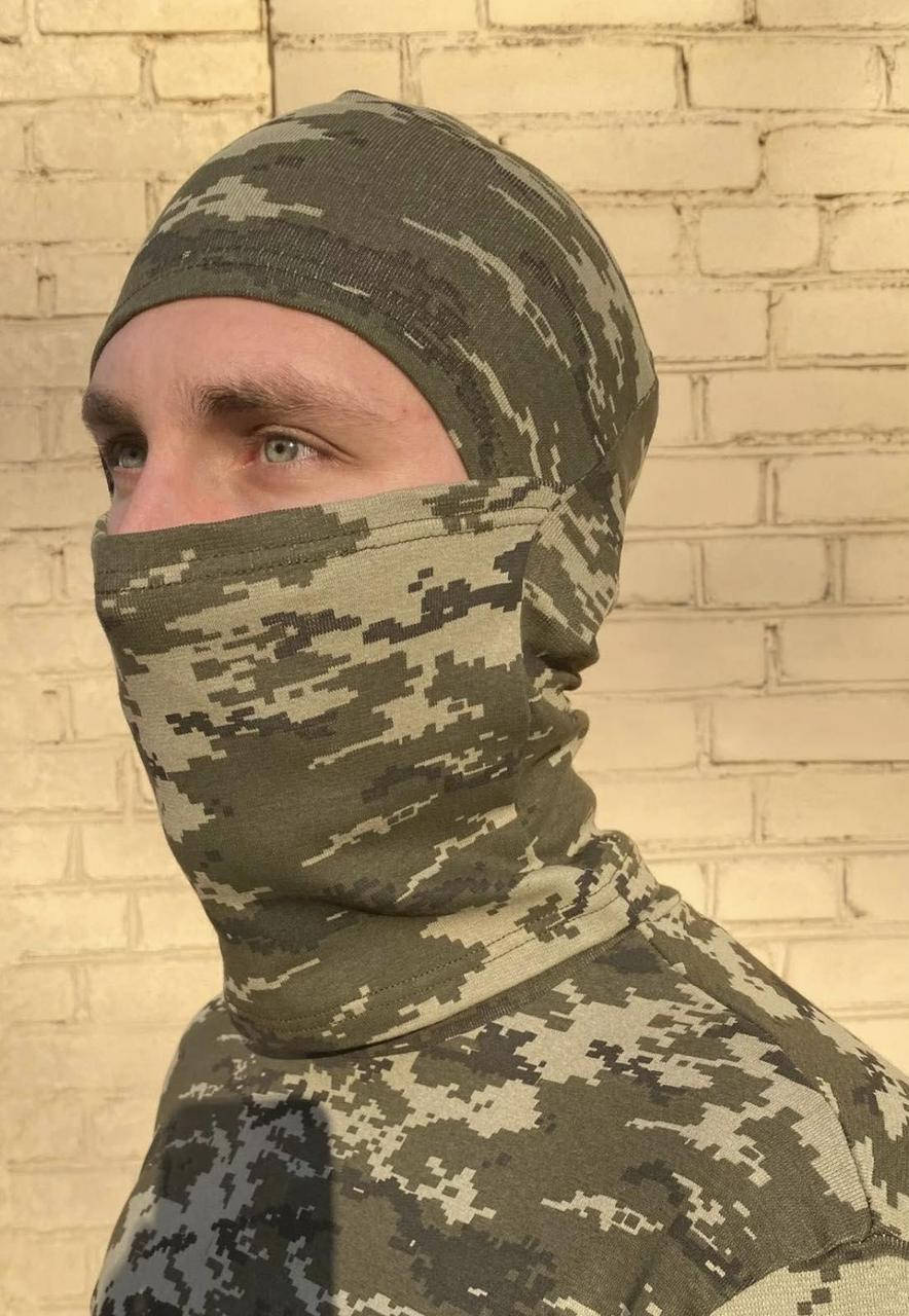 

Балаклава тонкая пиксель хаки