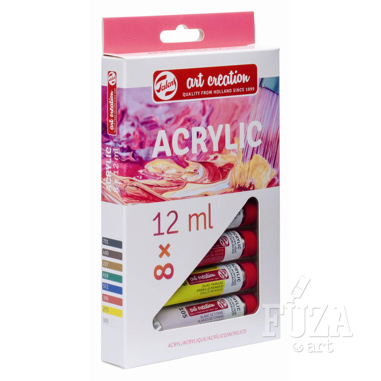 

Набор акриловых красок Art Creation, Royal Talens, Голландия, 8 цв. по 12 мл, Разные цвета