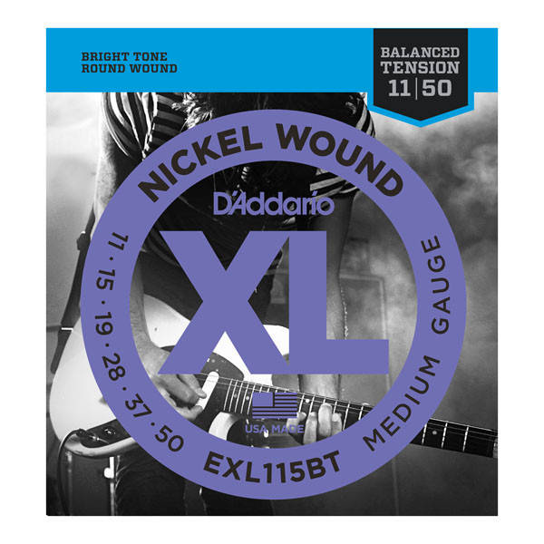 

Струны для электрогитар D`ADDARIO EXL115BT XL NICKEL BALANCED TENSION, MEDIUM (11-50)