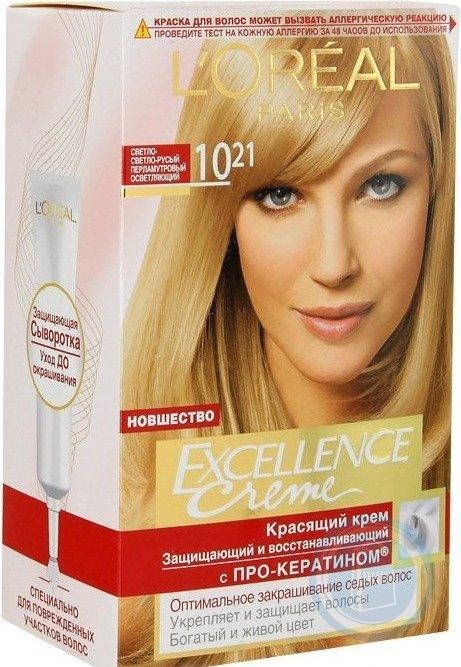 

Фарба для волосся Loreal EXCELLENCE 10.21 Св-св рус перл