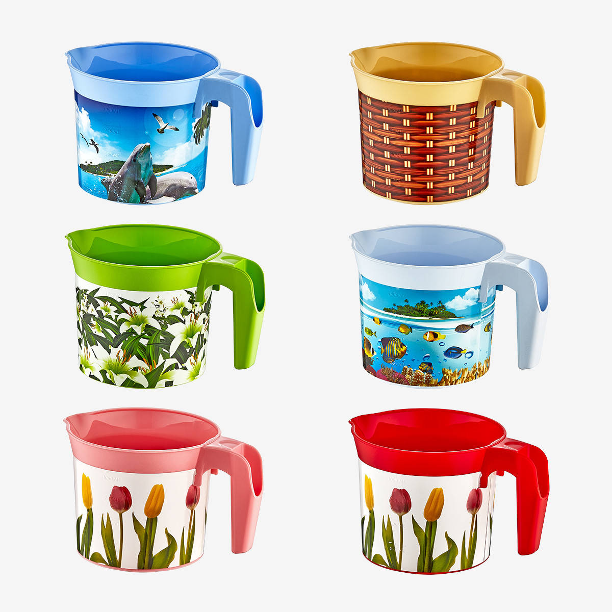 

Мерная кружка с декором Irak Plastik (1,2 Л.) Турция, HU-105