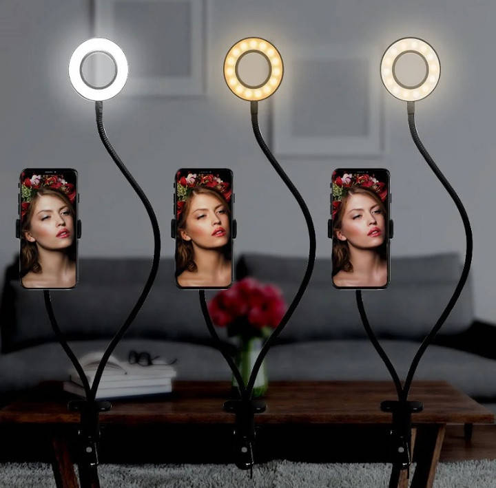 

Гибкий держатель для телефона с LED подсветкой