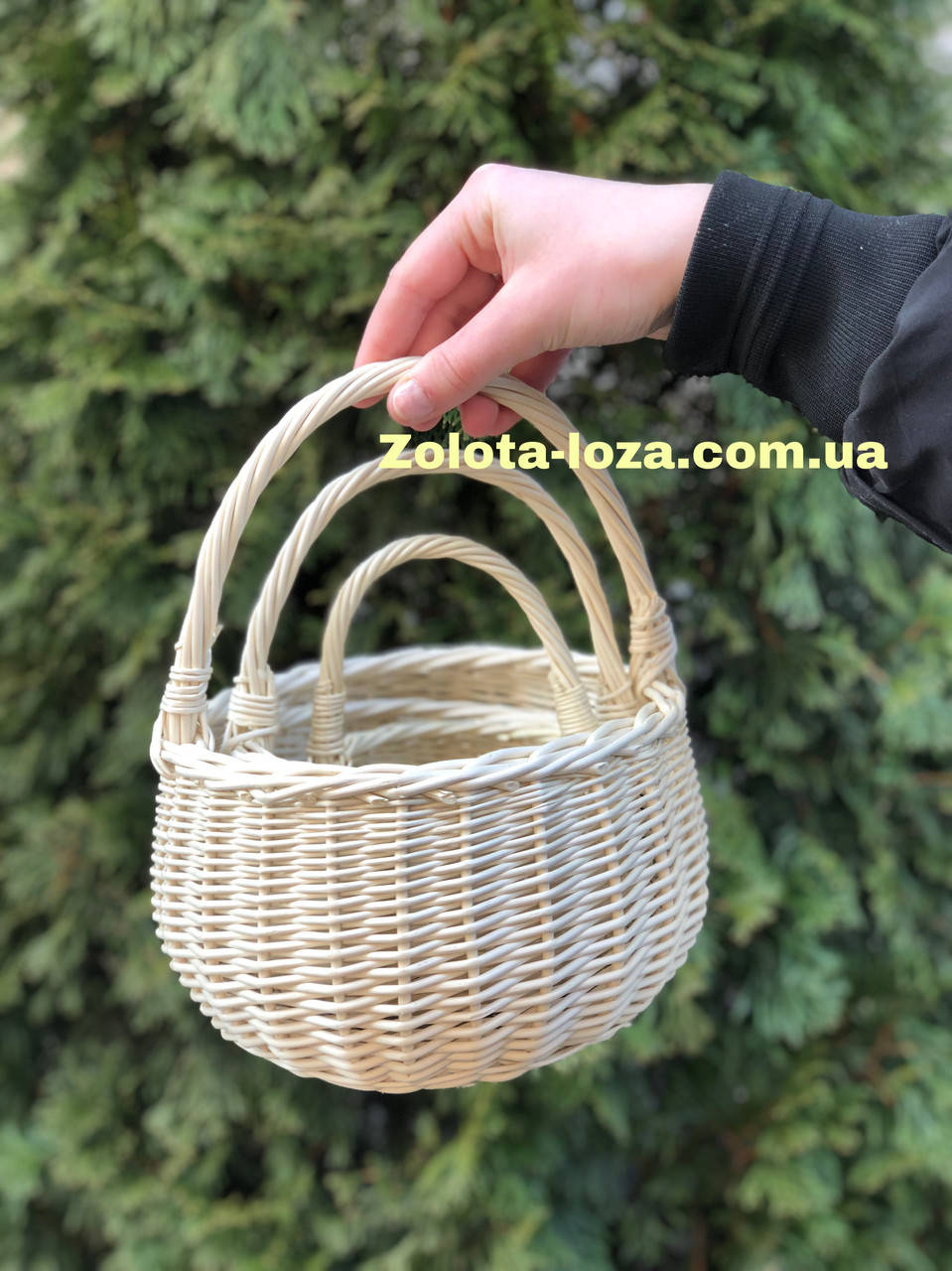 

Набор корзин «Болеро» из цельной выбеленной лозы