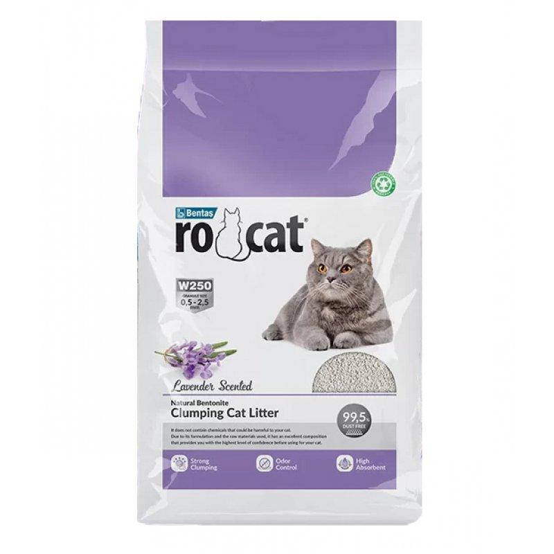 

Бентонитовый наполнитель Ro Cat Ро Кет Лаванда комкующийся для туалета, 5 л