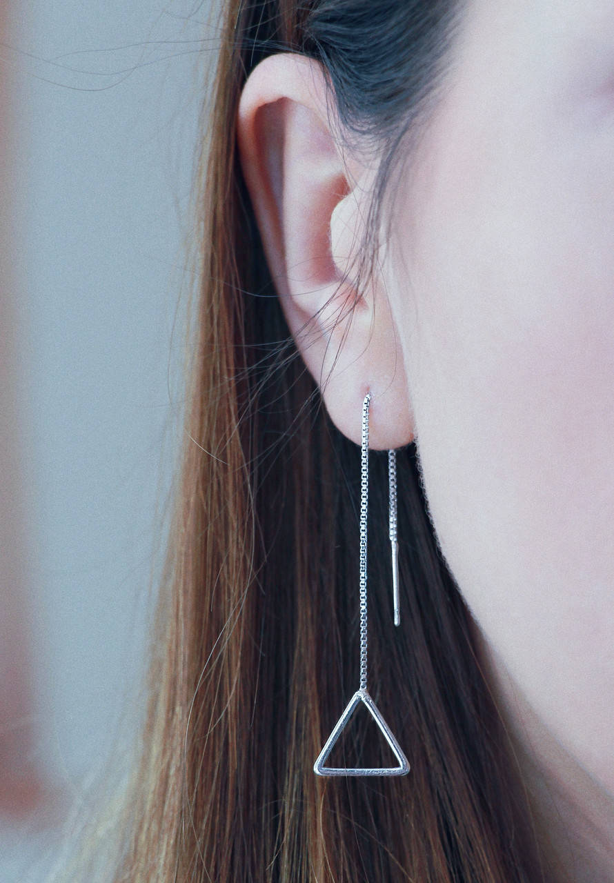 

Полоска Треугольник - серьги протяжка