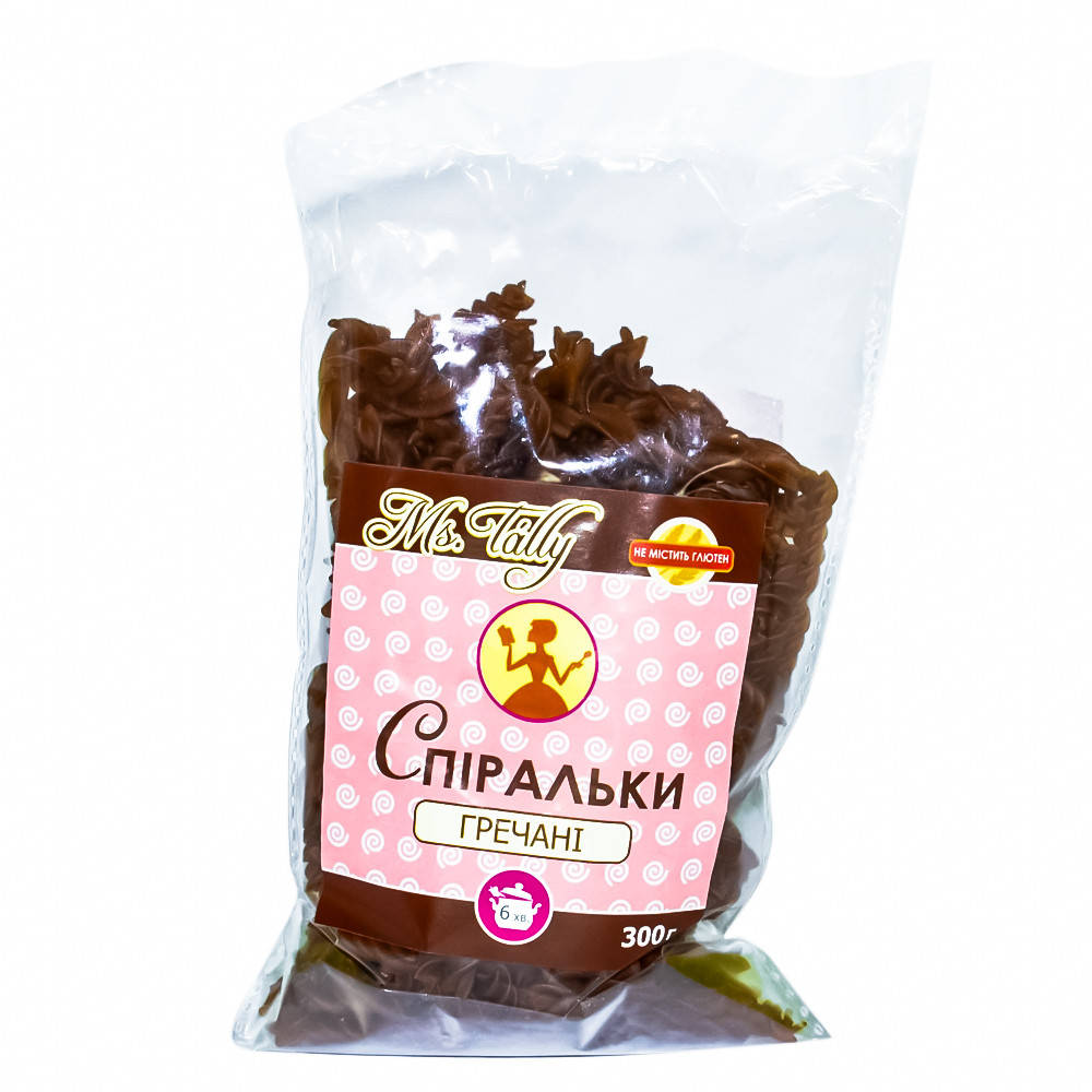 

Спиральки гречневые без глютена "Ms. Tally" 300 г