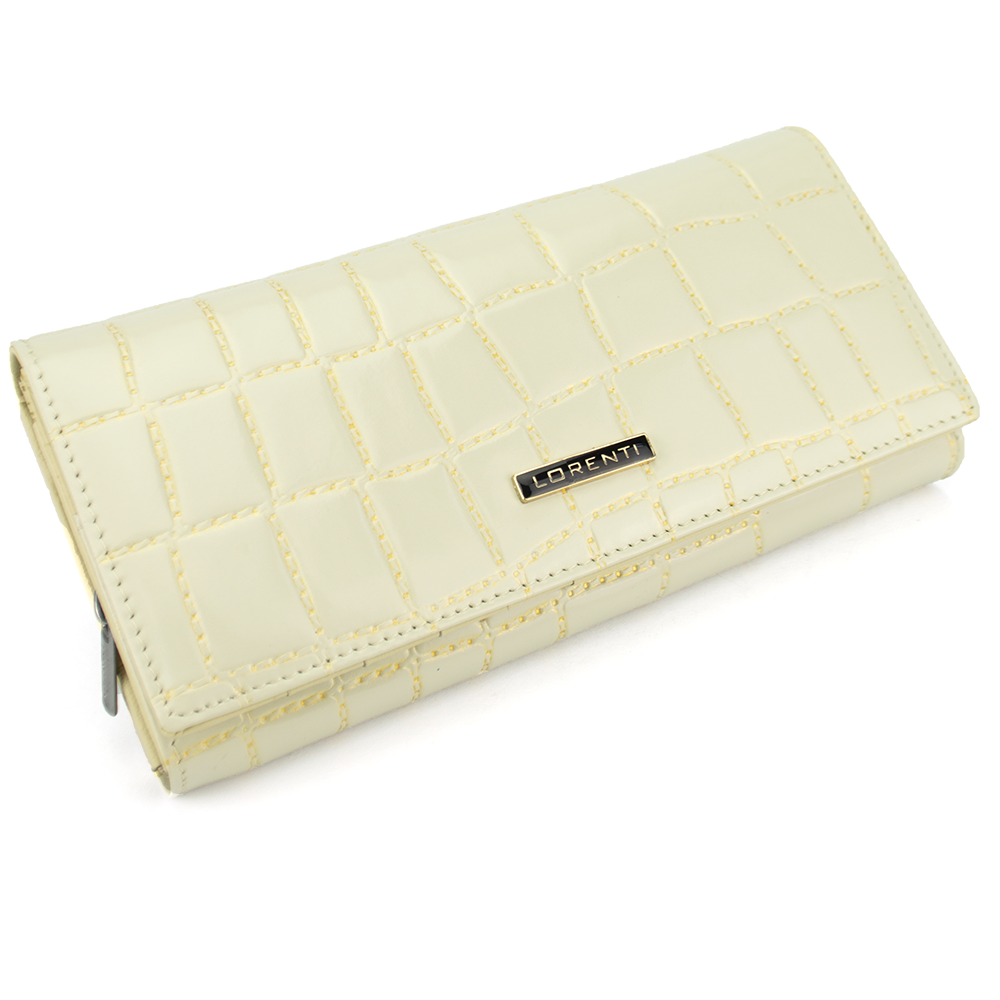 

Кошелек женский кожаный классический бежевый LORENTI 55288 RFID
