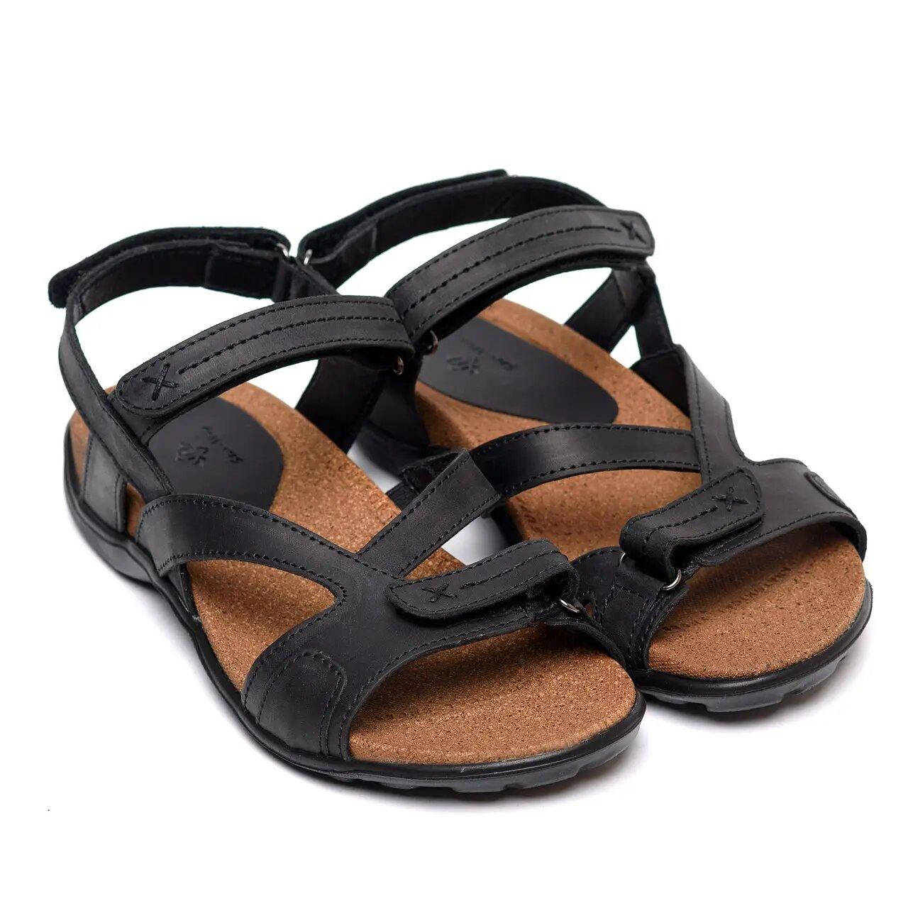

Мужские кожаные сандалии Step Way Black, Черный