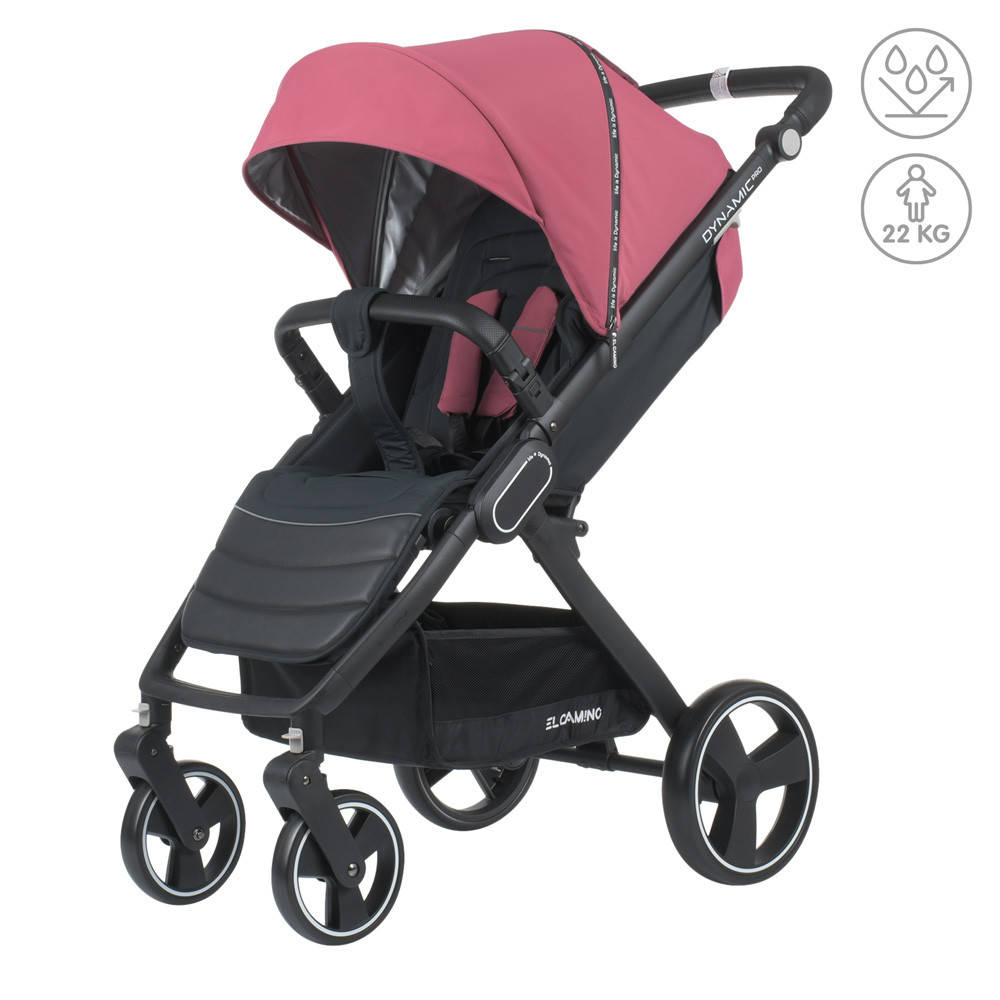 

Детская прогулочная коляска El Camino ME 1053N DYNAMIC PRO Rose Книжка ,нагрузка до 22 кг, Розовый