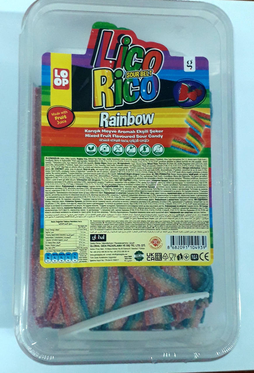 

Мармеладная лента " Liko Rico" в сахаре. 1000гр