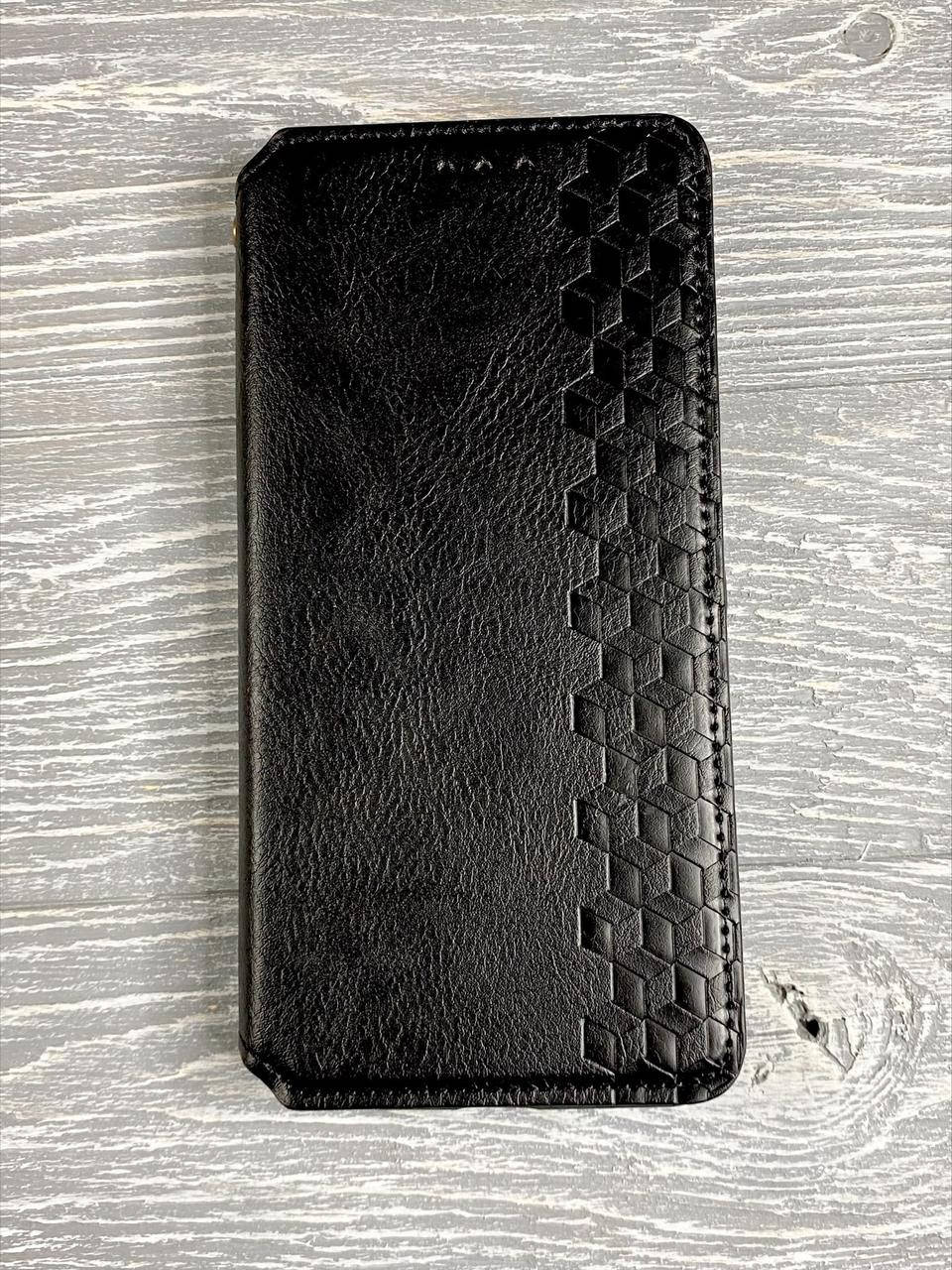 

Кожаный чехол книжка Cubic на ZTE Blade A51 (на зте блейд а51) черный, Разные цвета