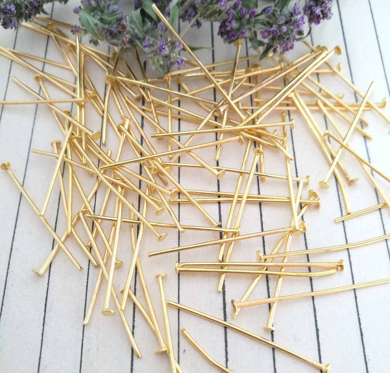 

Піни - цвяшки, під золото, 3,5 см, 25 г/уп