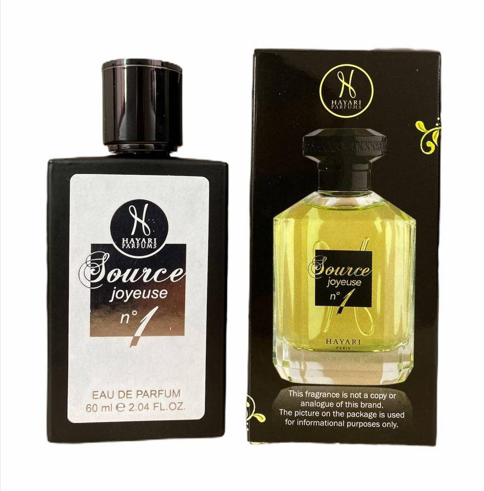 

60 мл Мини парфюм Hayari Parfums Source Joyeuse Nо1 (Унисекс)