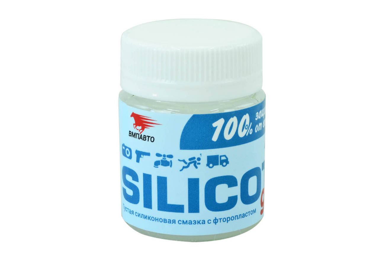 

Смазка силиконовая Silicot Gel 40 г. банка в пакете VMPAUTO