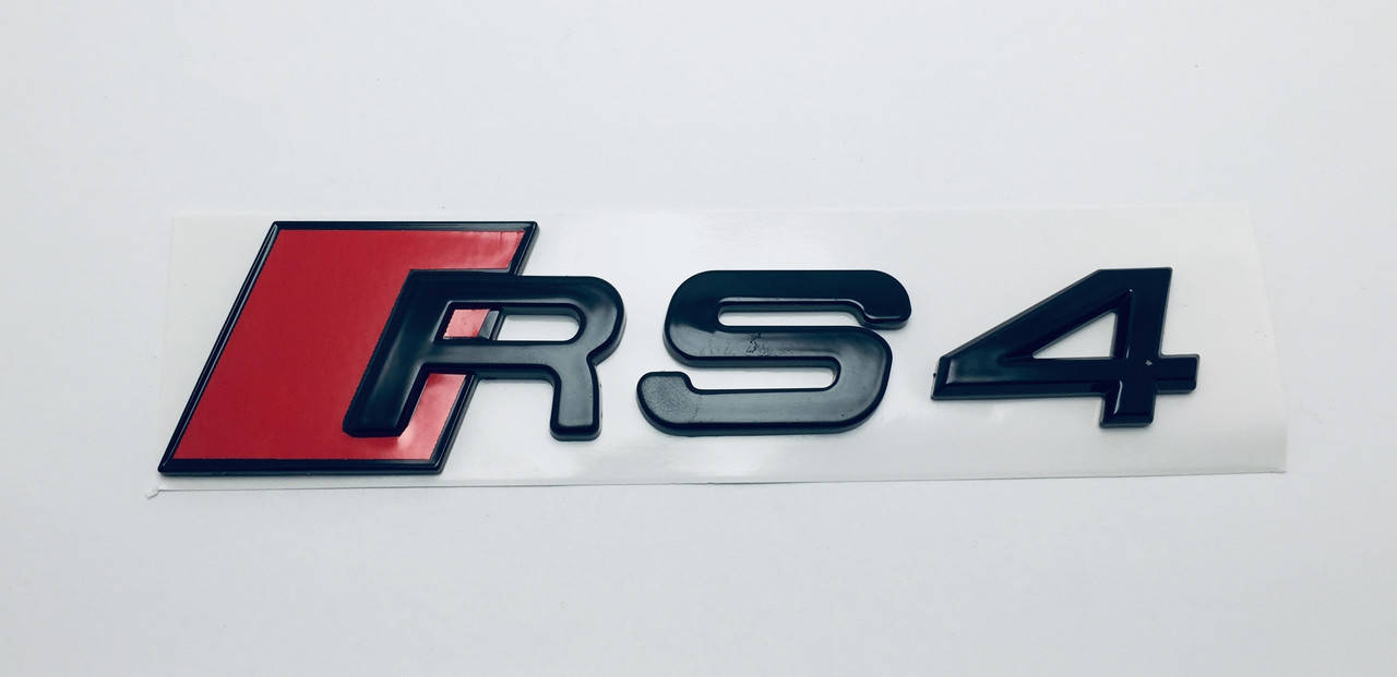 

Эмблема на кузов Audi RS4 чёрная