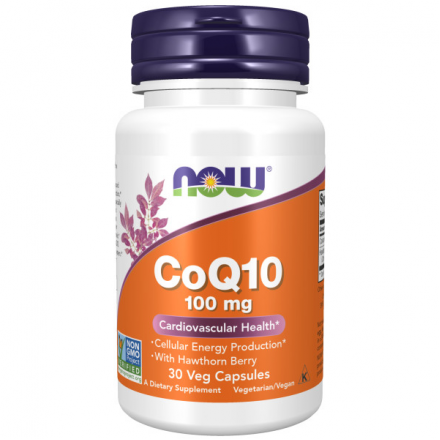

NOW Коэнзим Q10 (CoQ10) 100 мг капсул № 30