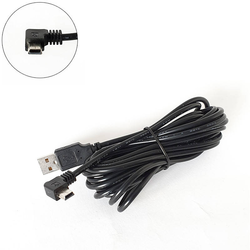 

Шнур для видеорегистратора Mini USB правый