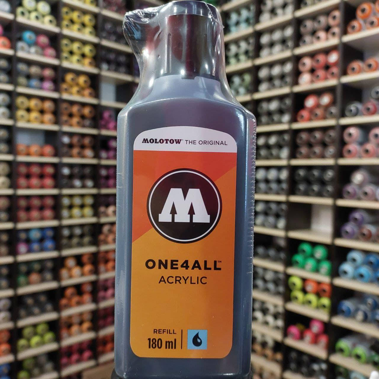 

Заправка для маркеров Molotow ONE4ALL Acrylic Signal Black (Черный) 180мл