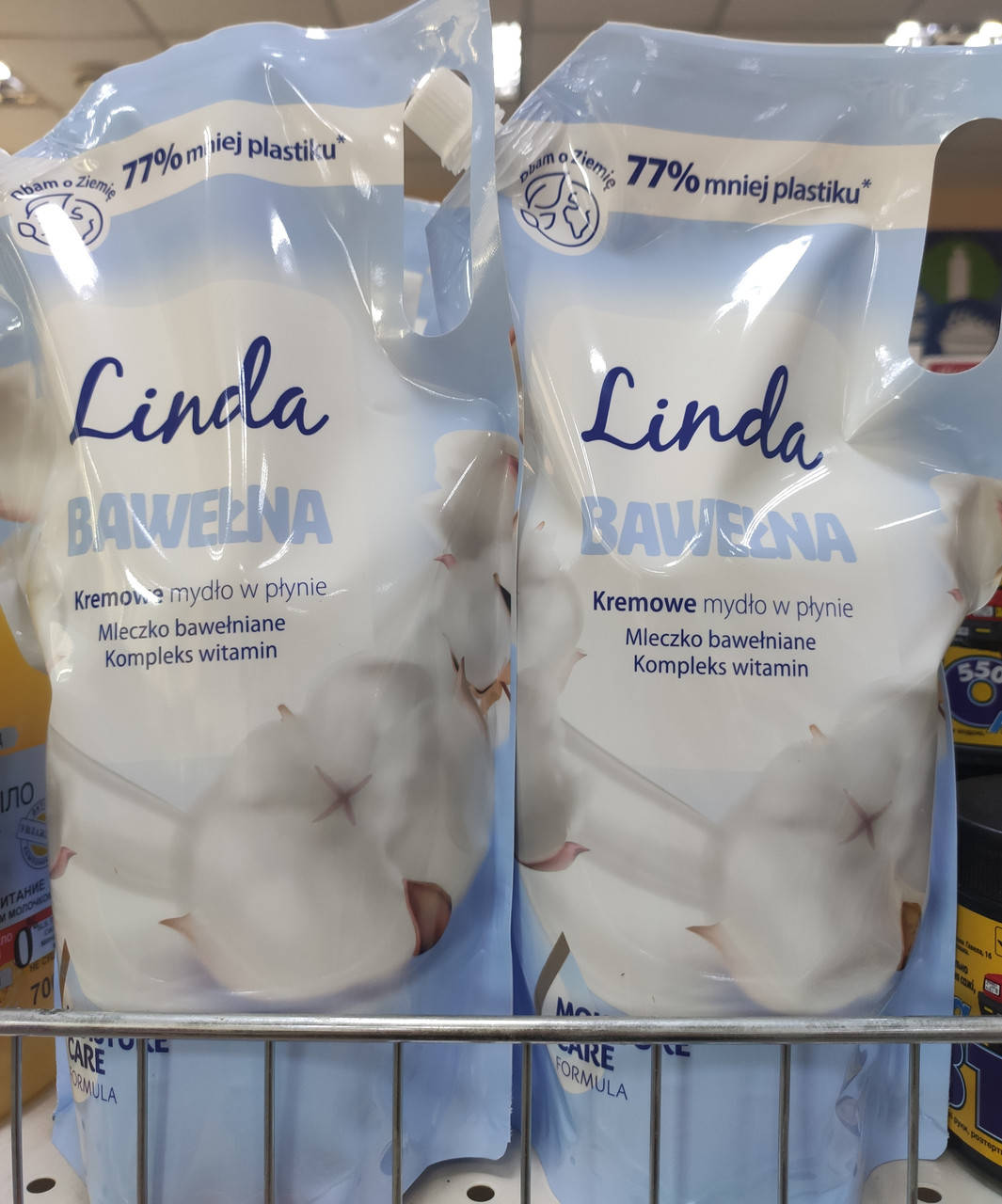 

Рідке мило Linda 1л Бавовна кремове