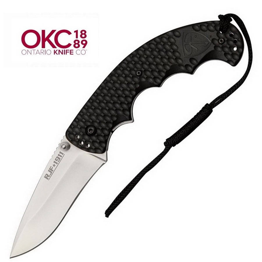 

Складной нож от компании Ontario Knife Company (OKC). Модель Red Jacket Firearms 1911 (RJF1911). Оригинал., Черный